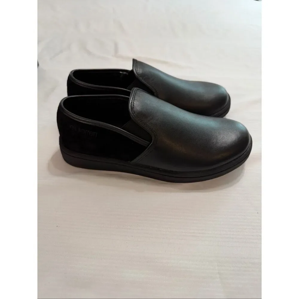 NEW Neil Barrett Leather Slip-On Sneakers Unisex Black Size EU 35 US 5 NIB